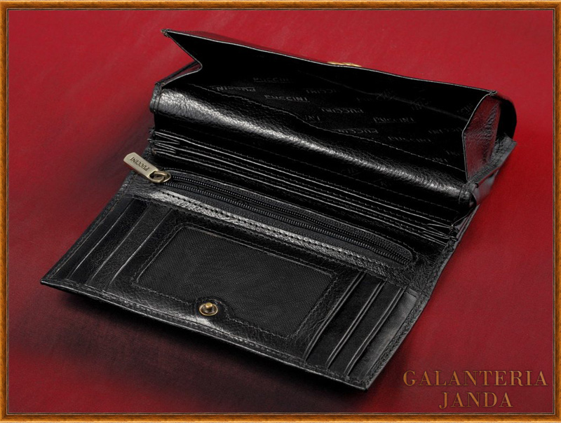 Puccini P-1958 saszetka Portfel damski męski Damski Portmonetka Etui na klucze etui na karty etui na dokumenty Galanteria Janda Galanteria-Janda Prezent